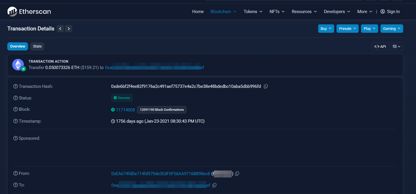 Source des versements