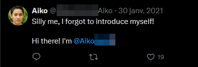 Un second compte Twitter, sous un vrai nom