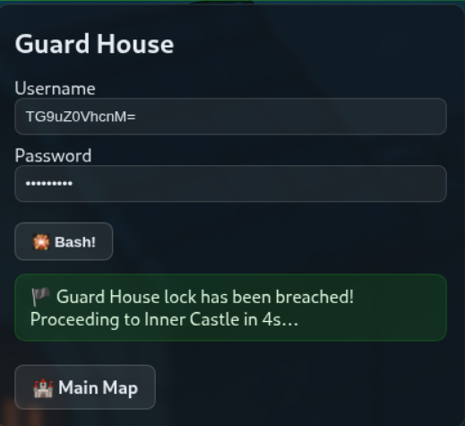 La maison du gardien franchie