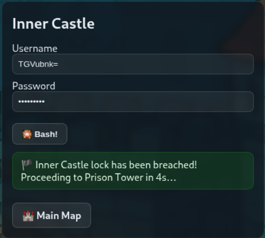 Château intérieur franchi