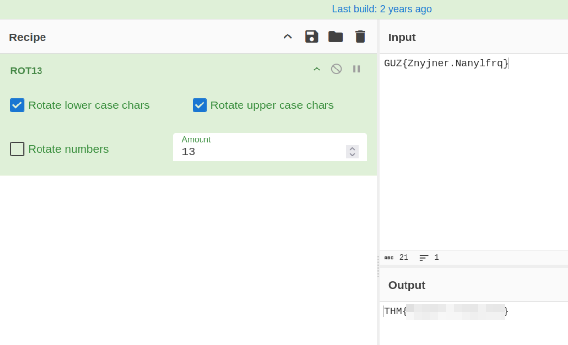 Flag déchiffré en ROT13