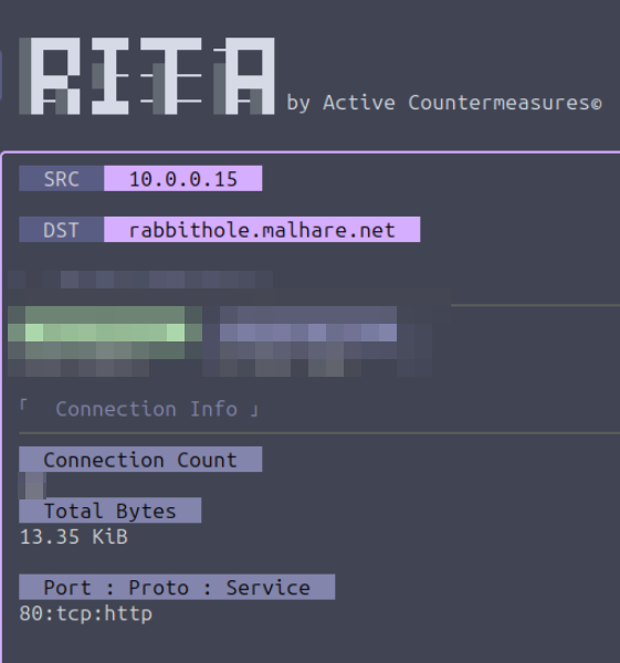 Nombre de connexions le plus important et informations Threat Modifiers