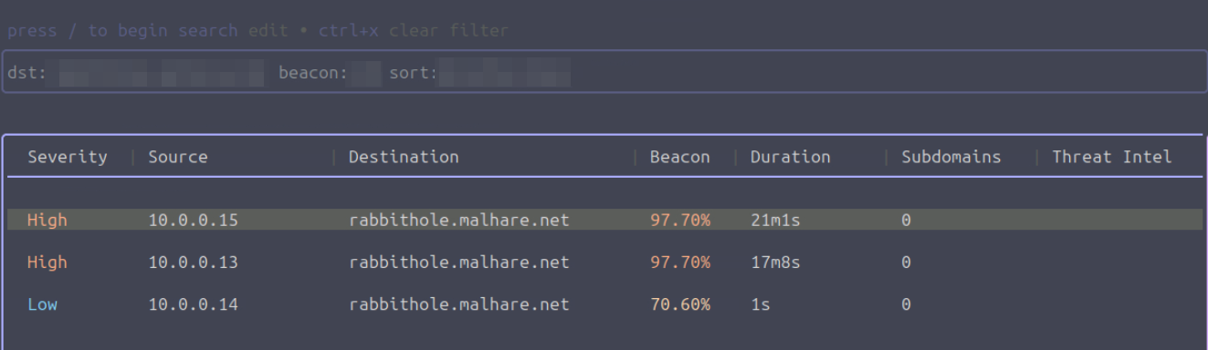 Recherche des machines les plus impactées